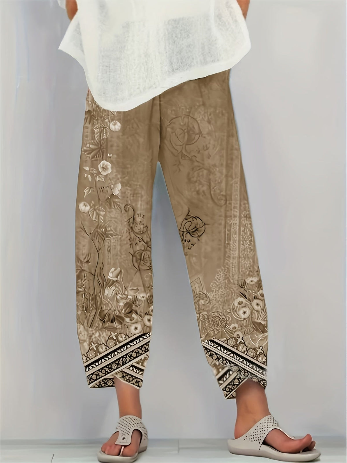 Brielle | Pantaloni a Gamba Larga Botanici
