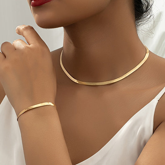 SET COLLANA A CATENA A RETE VINTAGE
