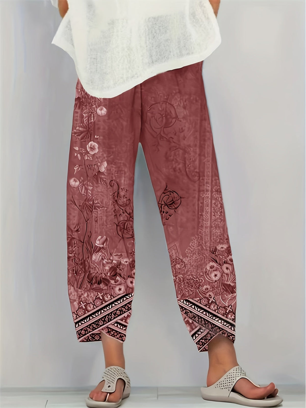 Brielle | Pantaloni a Gamba Larga Botanici