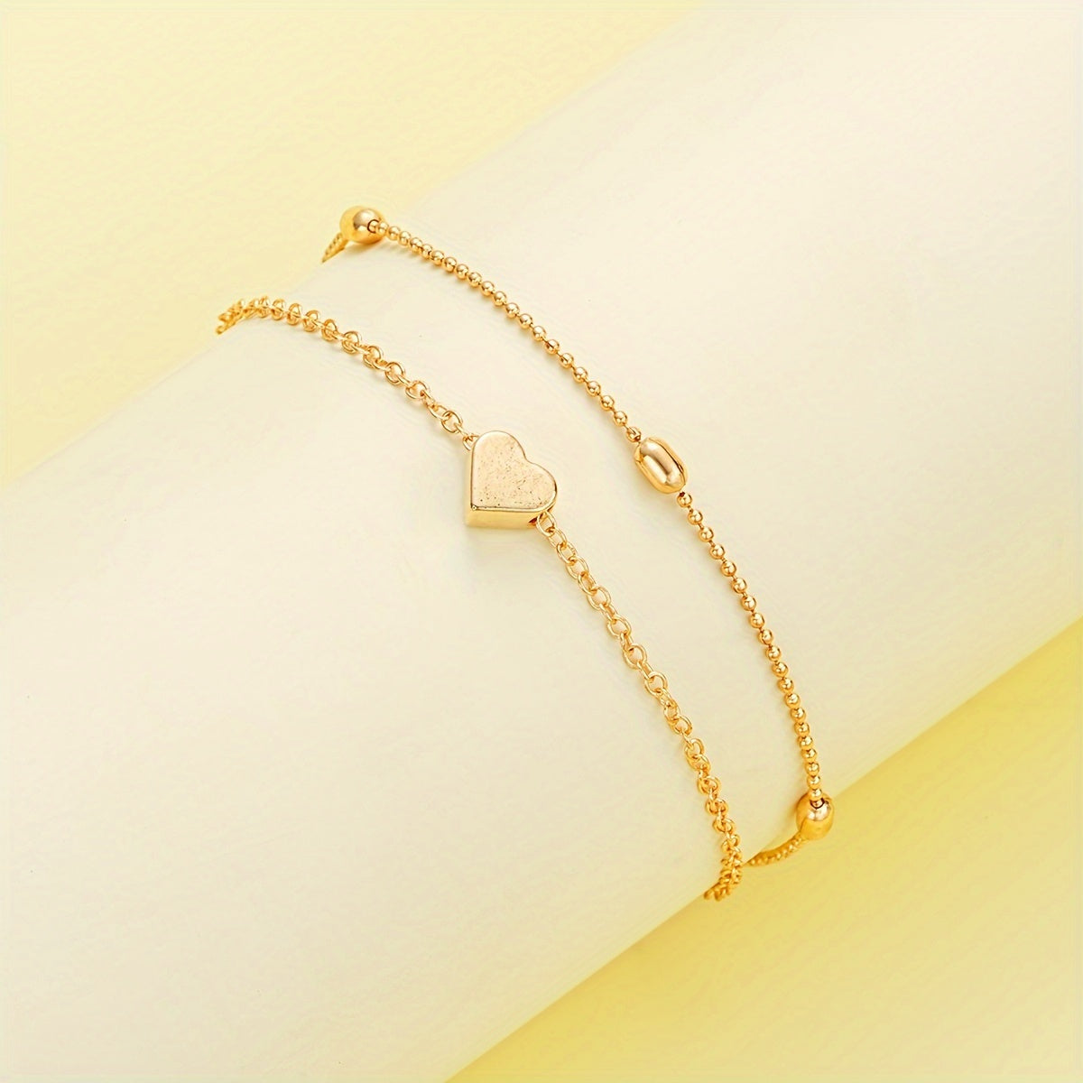 SET COLLANA E BRACCIALE A CUORE SEMPLICE