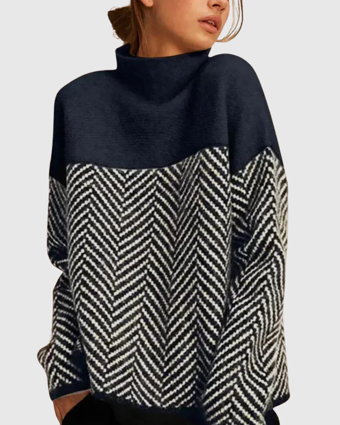 TAMSIN | MAGLIONE A COLLO ALTO IN COTONE