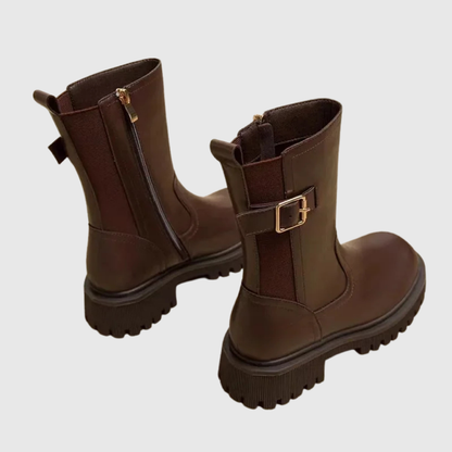Helena | Stivali alla Caviglia Chunky con Fibbia