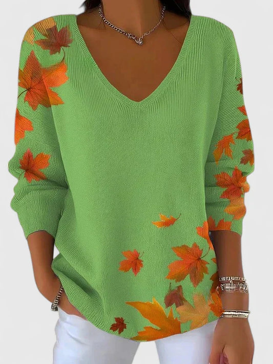 VIANNE | MAGLIONE ELEGANTE CON COLLO A V