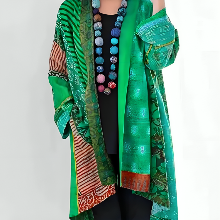 DAHLIENNE | CARDIGAN IN MAGLIA ELEGANTE CON TAGLIO LAYERED