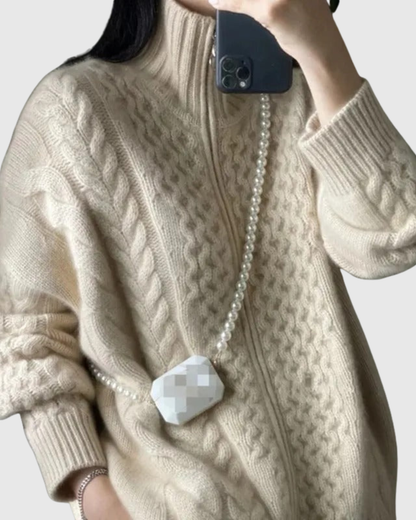 EVARINE | CARDIGAN A TRECCIA