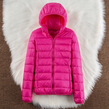 Giacca Padded Metta di Transizione | Rosa Fluo