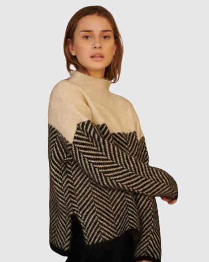 TAMSIN | MAGLIONE A COLLO ALTO IN COTONE