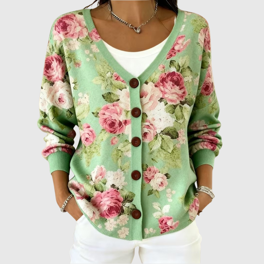 Lysiane | Cardigan Floreale Romantico