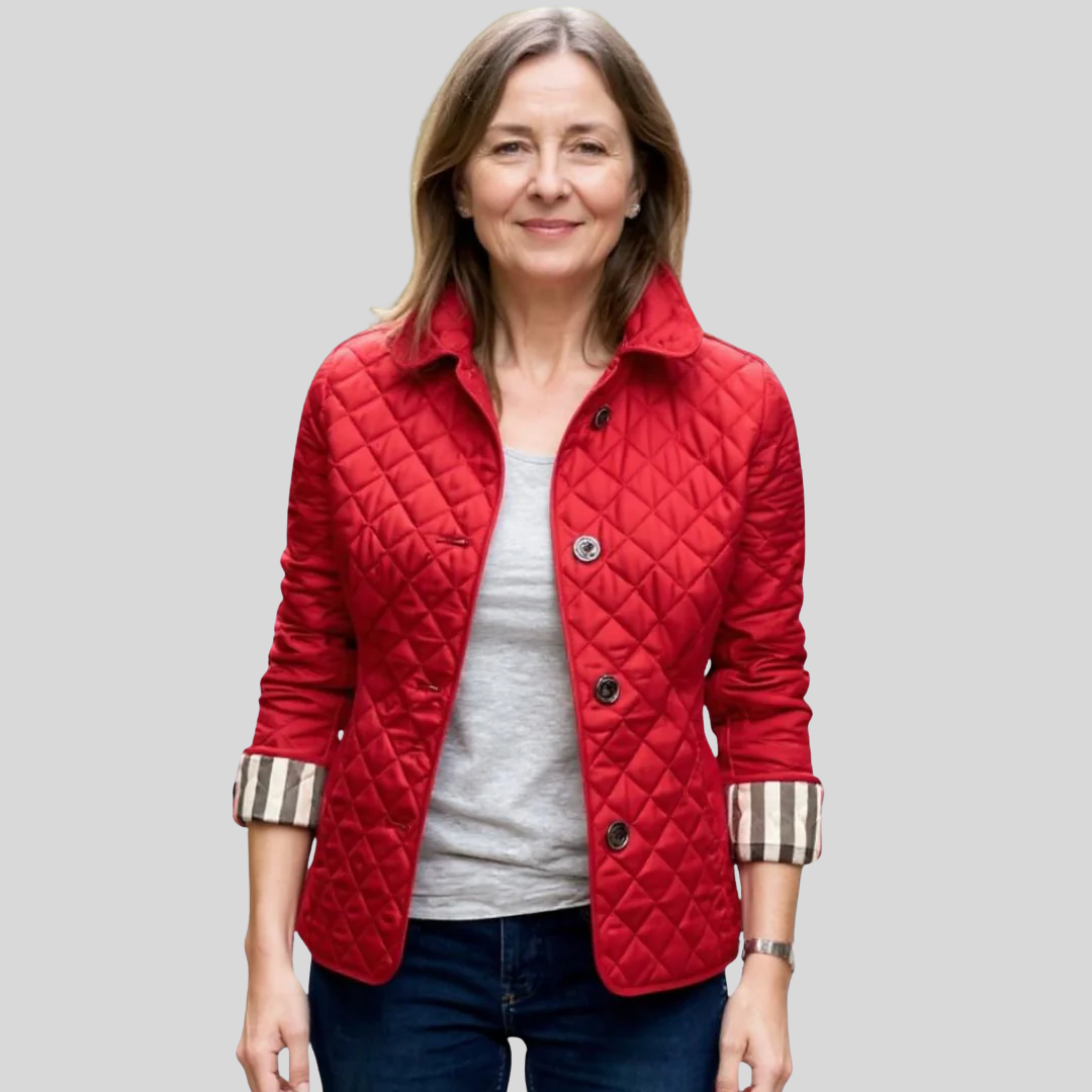 Diana - Giacca Casual Trapuntata con Collo Ribassato