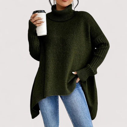 FENELLA | MAGLIONE LUNGO CON COLLO ALTO