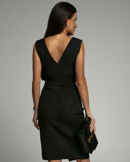 Elena | Vestito Bodycon con Scollatura e Fessure