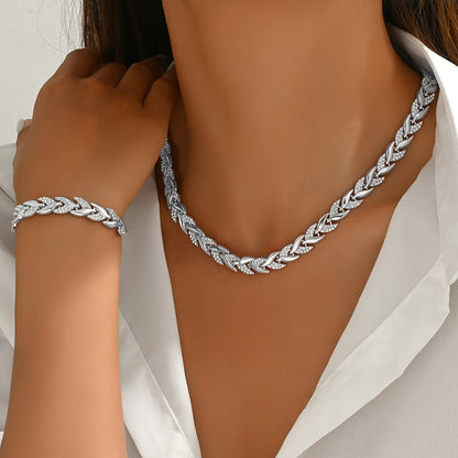 Set Elegante con Coda di Pesce in Strass