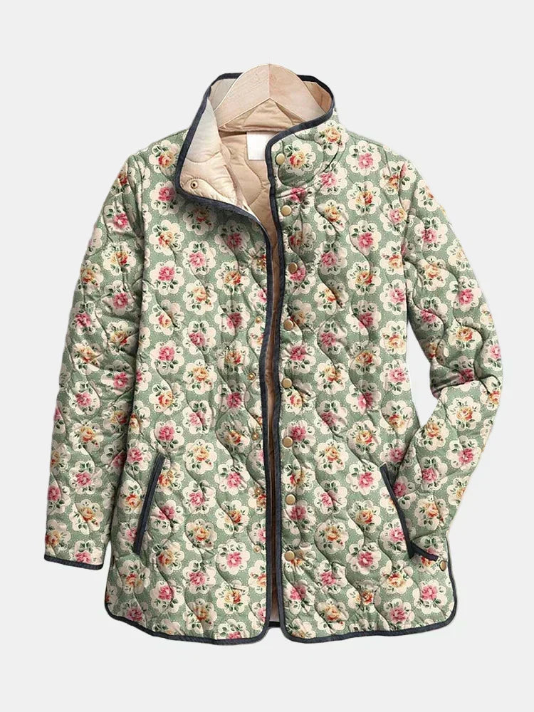 Rosamund | Giacca Trapuntata a Fiori