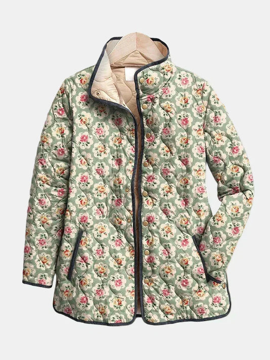 Rosamund | Giacca Trapuntata a Fiori