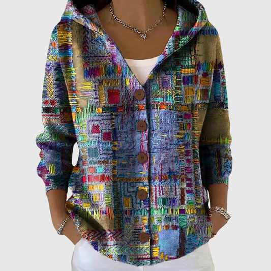 Isaline | Cardigan Artistico Vibrante