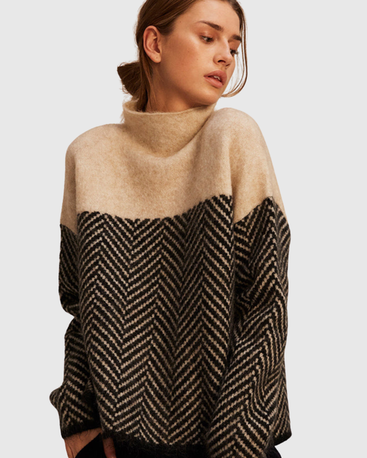 TAMSIN | MAGLIONE A COLLO ALTO IN COTONE