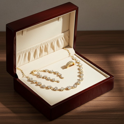 VALERINE | SET DI GIOIELLI CON FIORI BRILLANTI DI ALTA GAMMA
