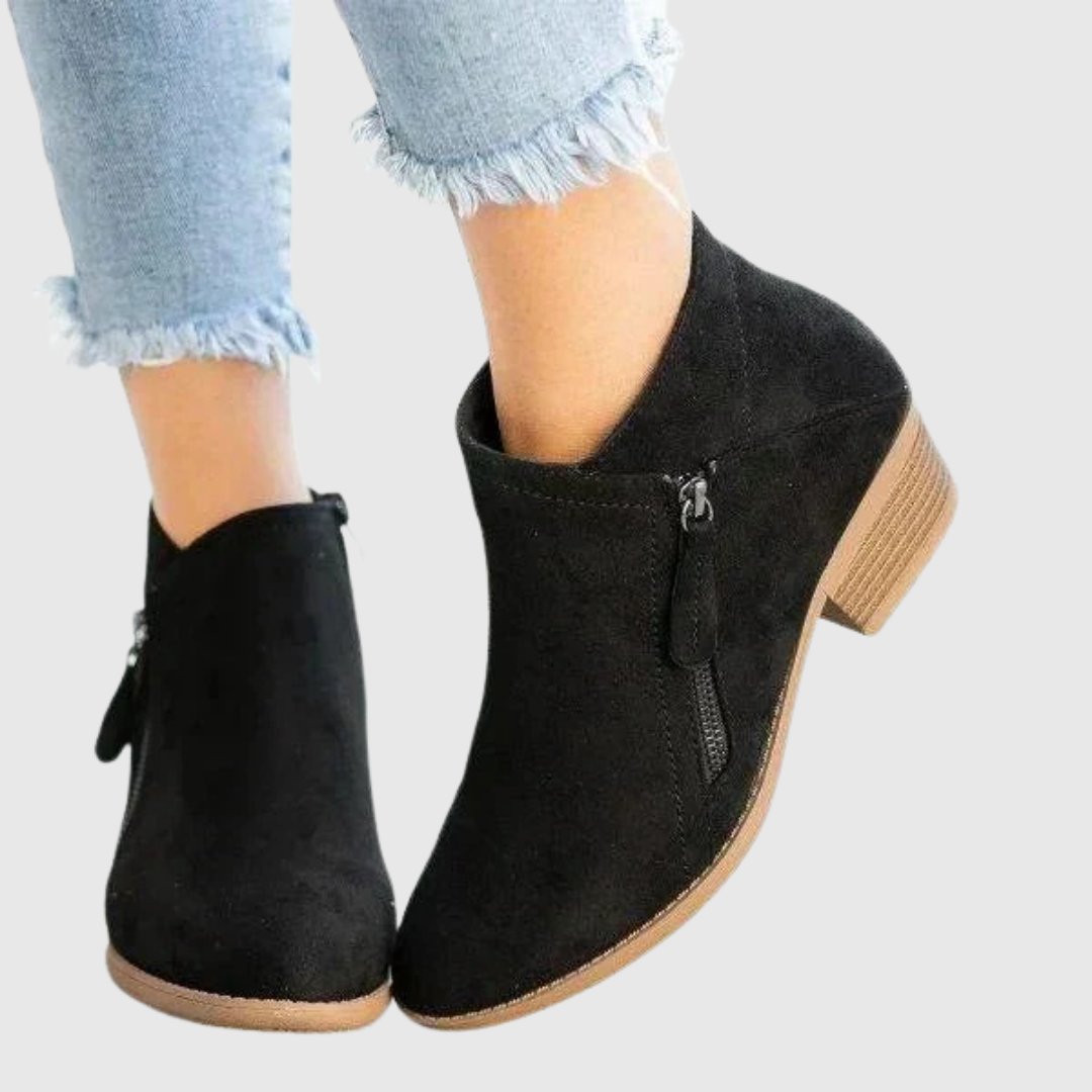 Avenya | Stivaletti in pelle con zip laterale