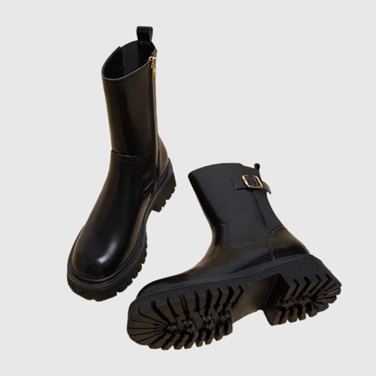 Helena | Stivali alla Caviglia Chunky con Fibbia