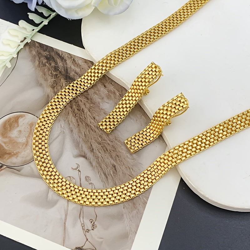 SET COLLANA LUNGA, BRACCIALE E ORECCHINI RAFFINATI
