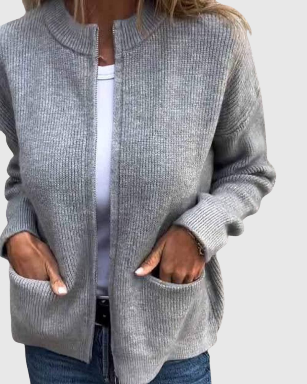 ALVERA | CARDIGAN IN COTONE A MAGLIA