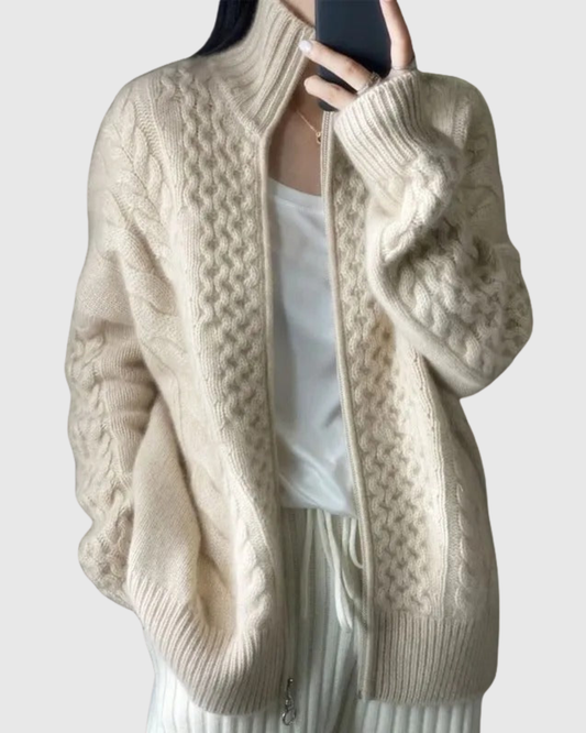 EVARINE | CARDIGAN A TRECCIA