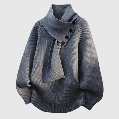 SERAPHINJA | MAGLIONE CON COLLO A SCIALLE CONFORTEVOLE