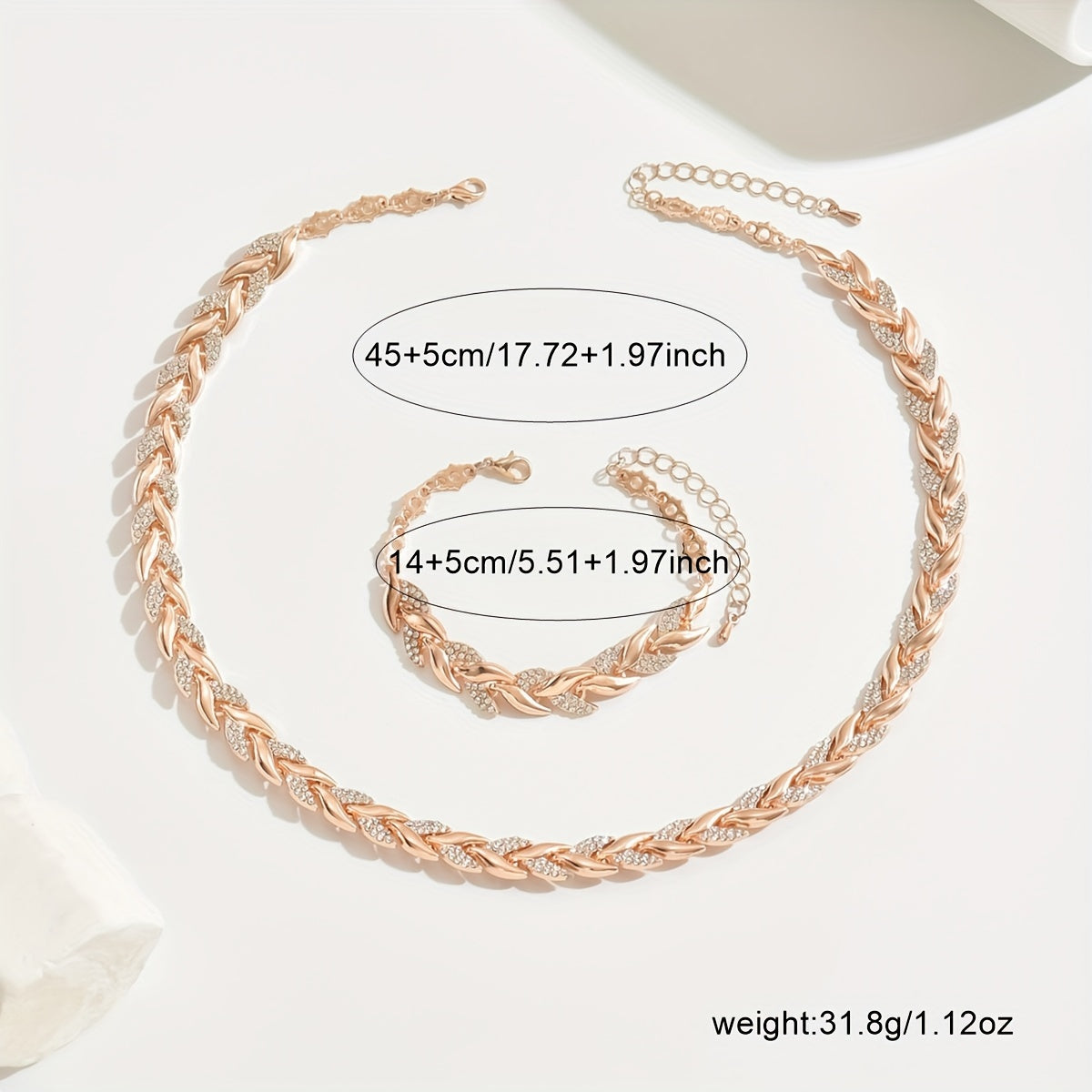 SET ELEGANTE IN STRASS A CODA DI PESCE + ORECCHINI IN REGALO