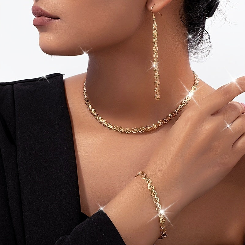 SET DI GIOIELLI ELEGANTE IN 3 PEZZI