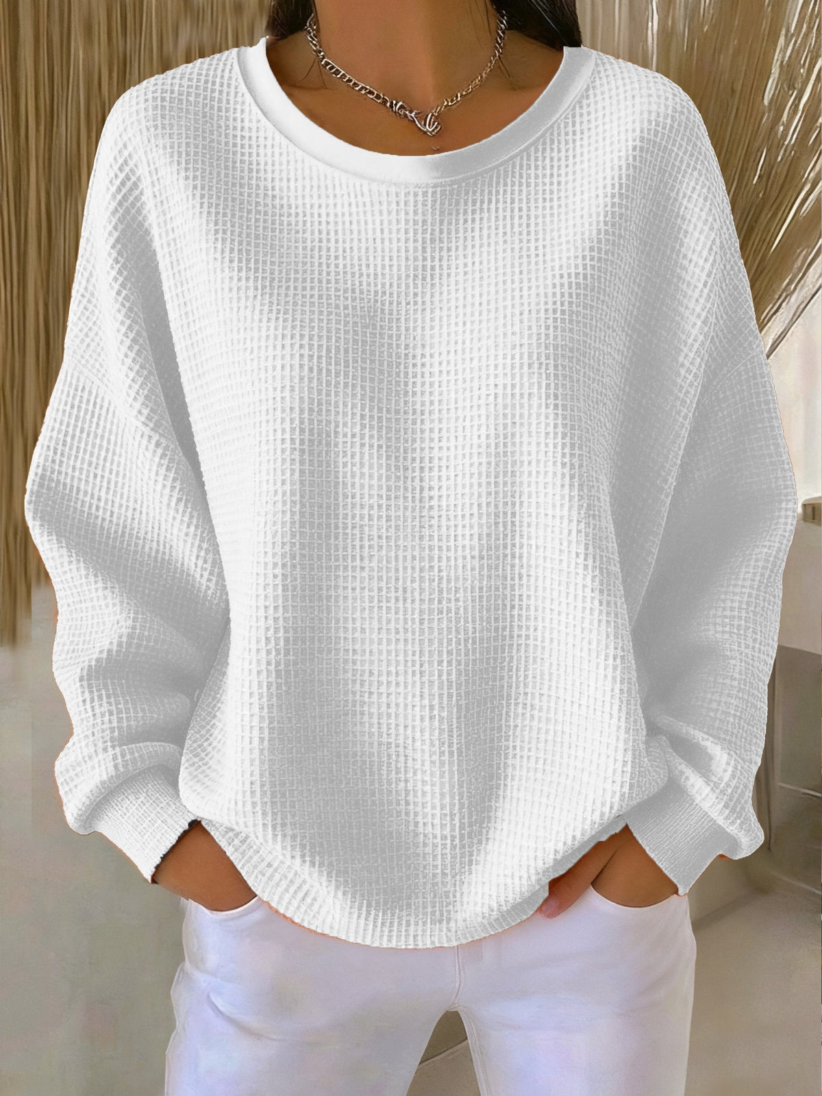 KATE | FELPA IN MAGLIA WAFFLE PER L'INVERNO