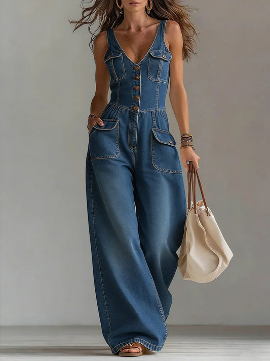 Sofia | Tuta in Denim Relaxed