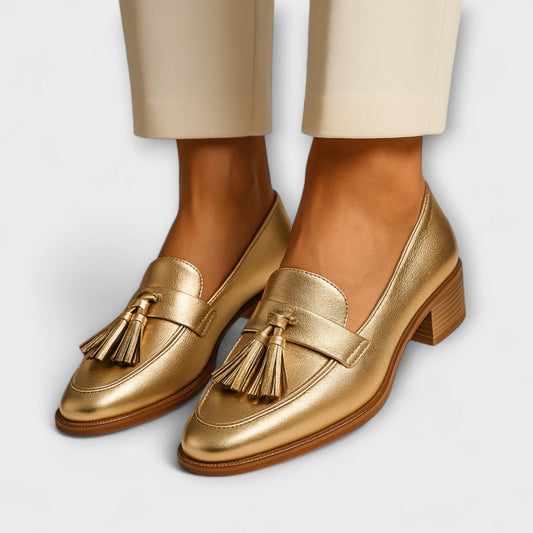 Isolde - Mocassini Oro Splendente