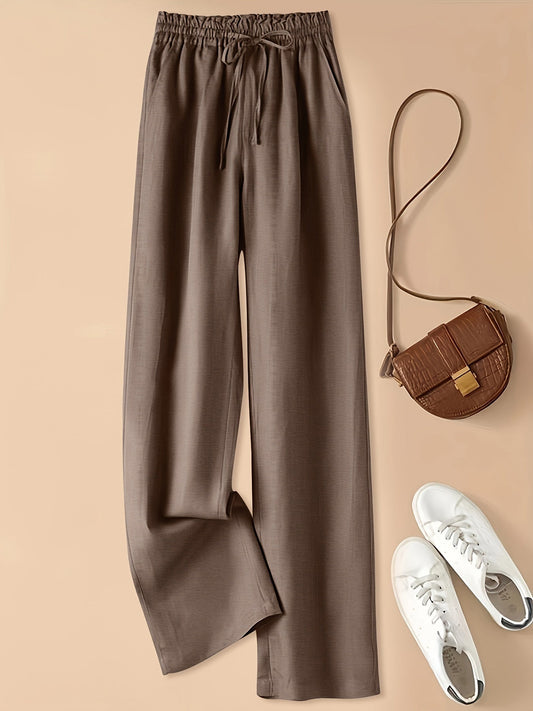Colette | Pantaloni a Gamba Larga con Coulisse