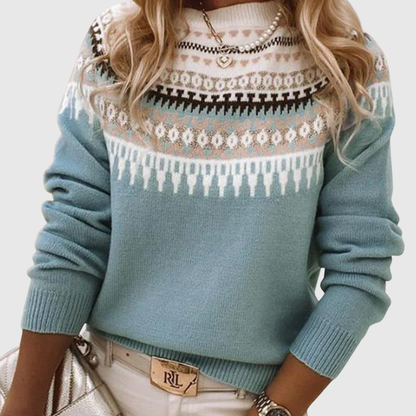 Celeste | Maglione Lavorato a Maglia