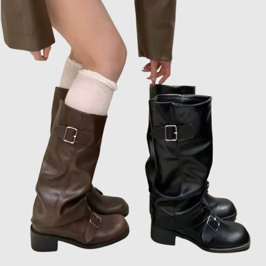 Isoldeia | Stivali in Pelle con Cinghie