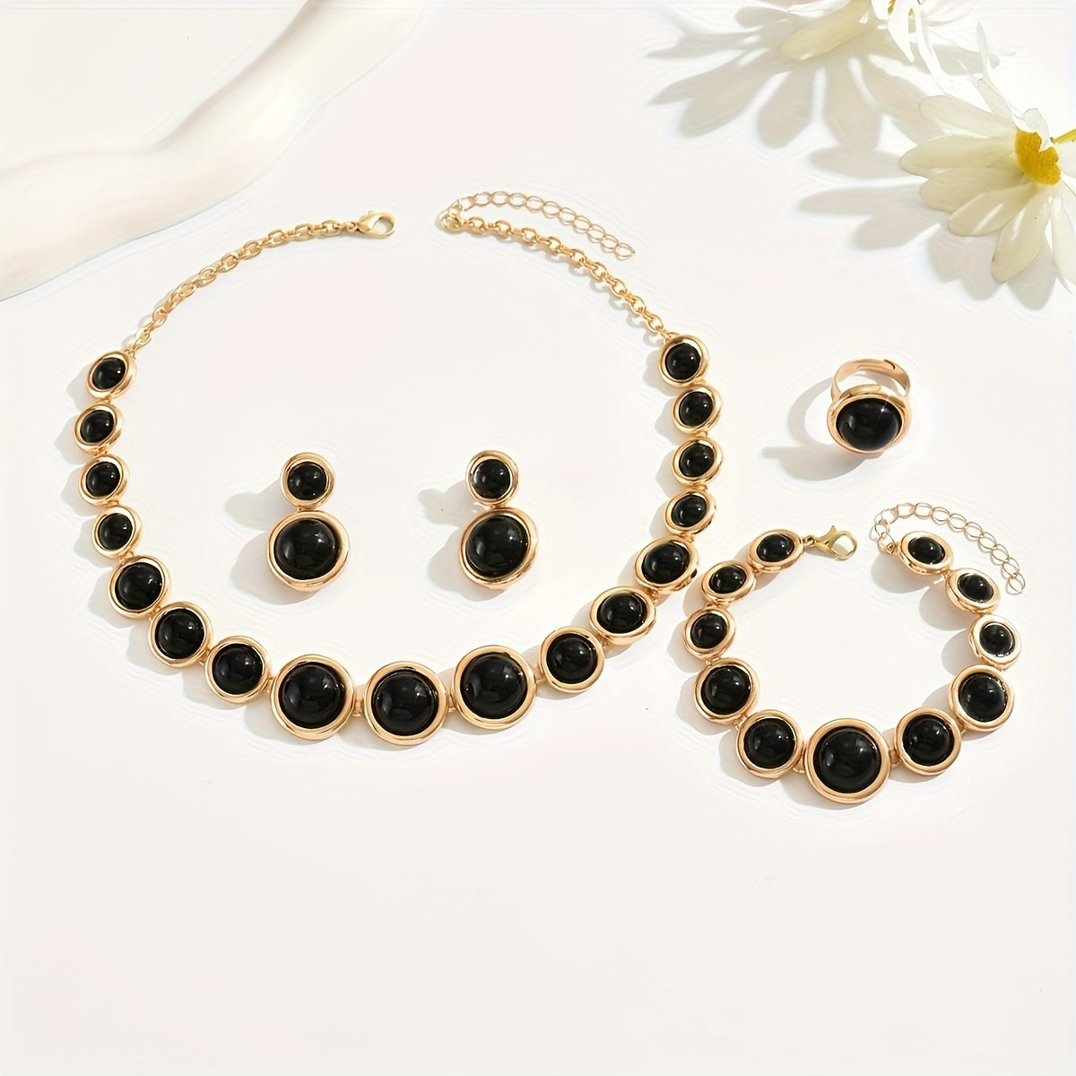 SET DI GIOIELLI RETRO A 4 PEZZI