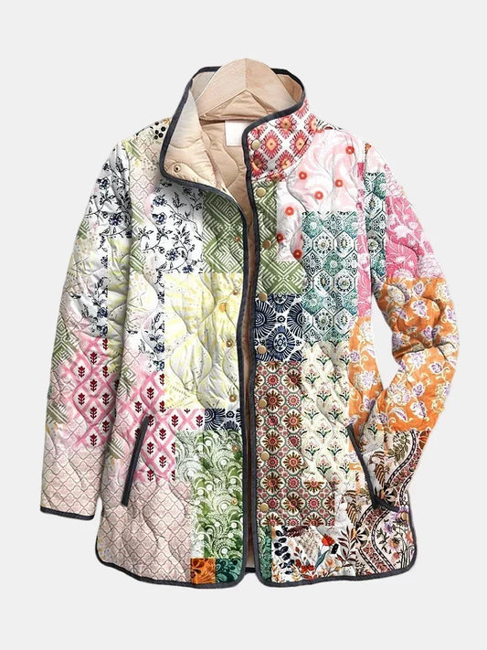 Imogen | Giacca Patchwork Bohemien Trapuntata