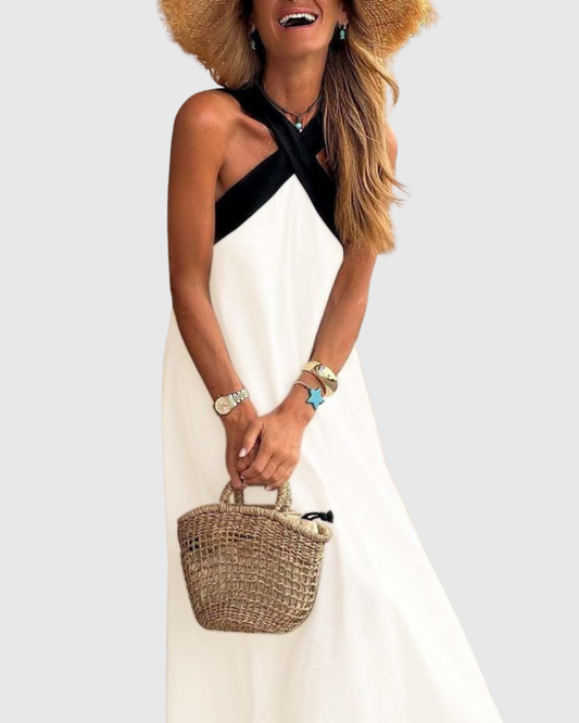 Orella | Vestito con Collo Incrociato