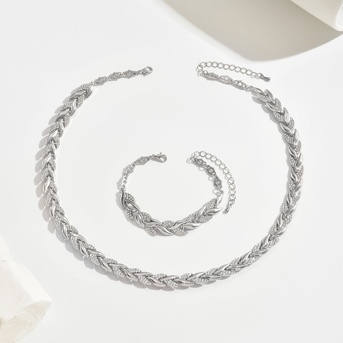 Set Elegante con Coda di Pesce in Strass