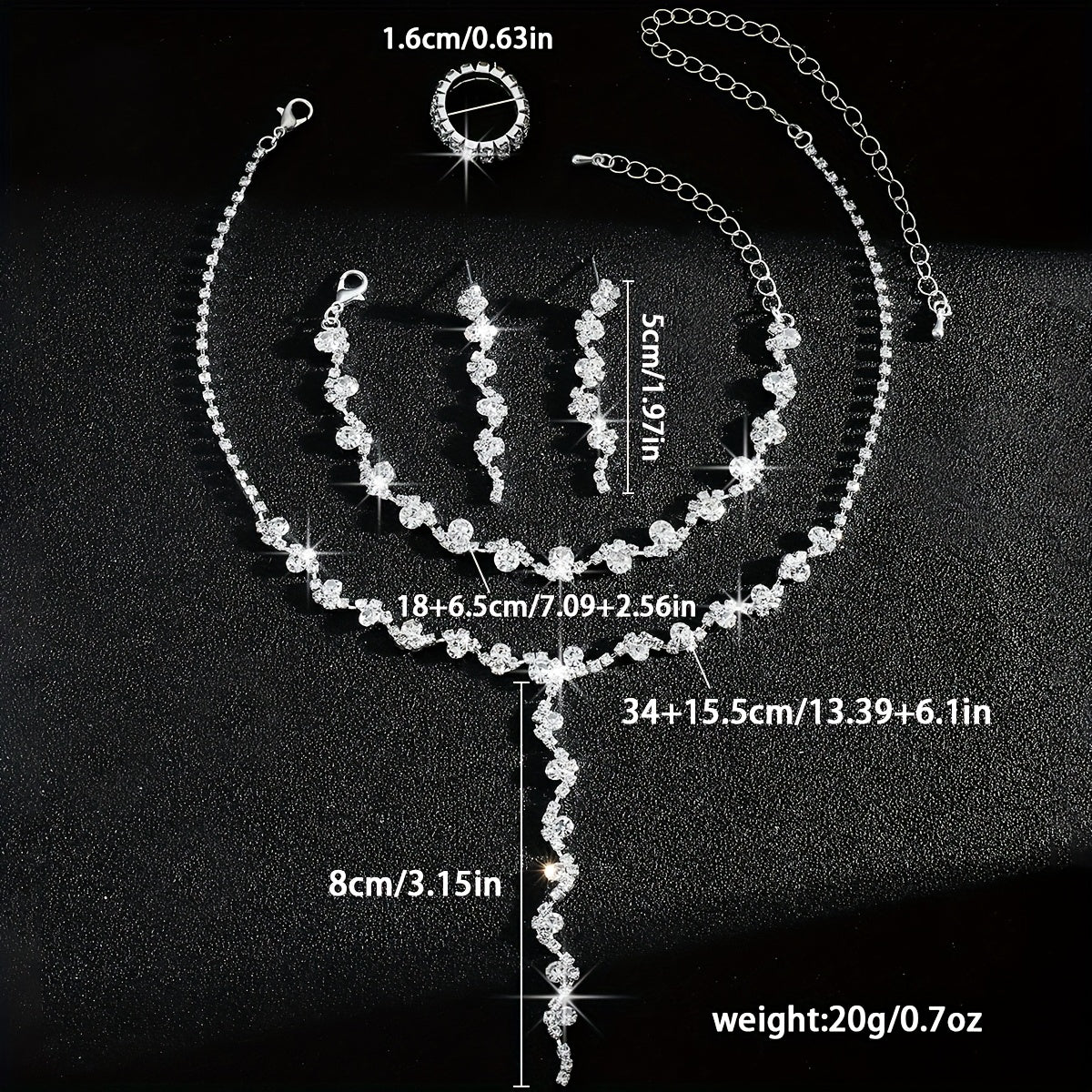 VALERINE | SET DI GIOIELLI CON FIORI BRILLANTI DI ALTA GAMMA