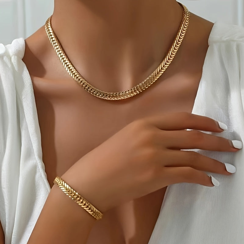 SET COLLANA E BRACCIALE UNISEX A CODA DI VOLPE