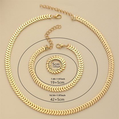 SET DI GIOIELLI MINIMALISTA 3-IN-1
