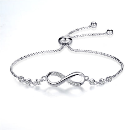 BRACCIALE SIMBOLO INFINITO ARGENTO
