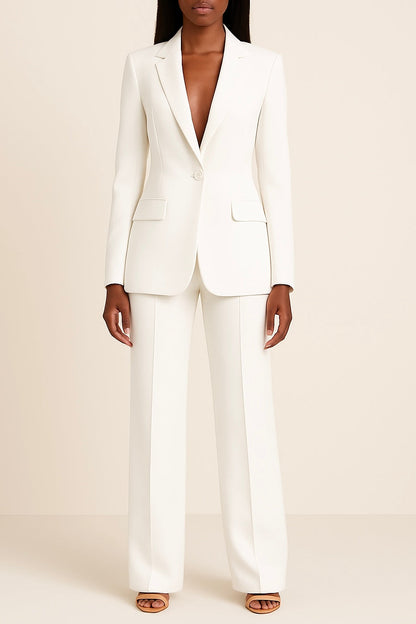 ZOE | SET DI ABITI FORMALI CHIC CON BLAZER LUNGO SU MISURA PER DONNE
