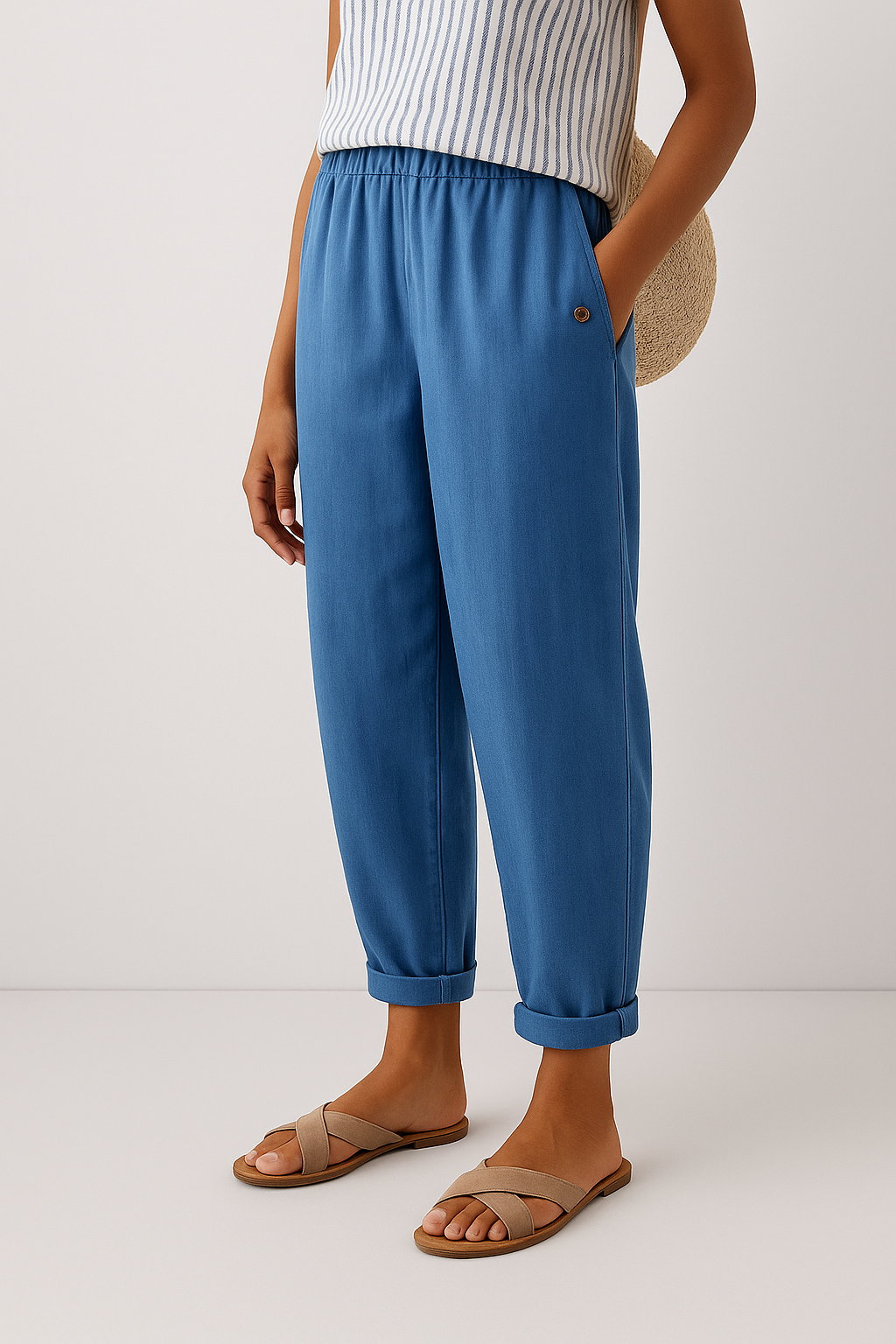 Noraya | Pantaloni Eleganti con Tasche Laterali