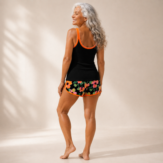 Valeria - Elegante Tankini con Pantaloni Corti Floreali