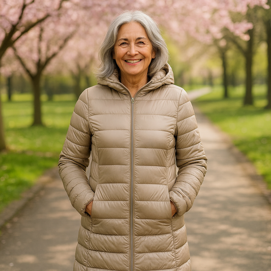 Giacca Padded Long Transitional Helsa | Champagne