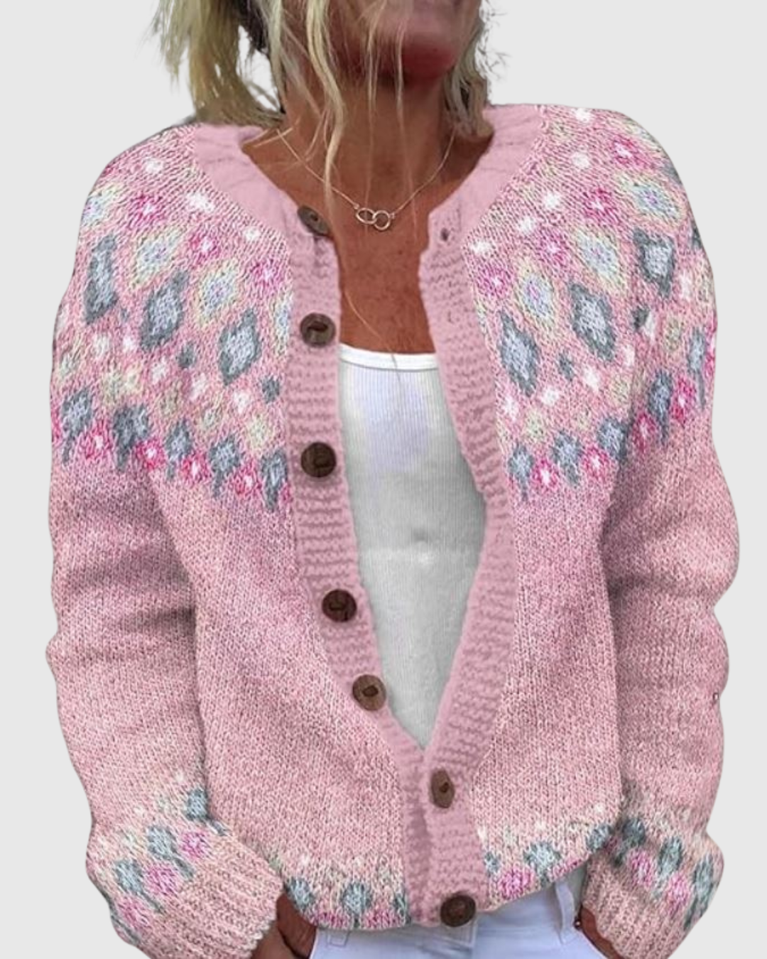 ODELINE | CARDIGAN COMFORT PINK