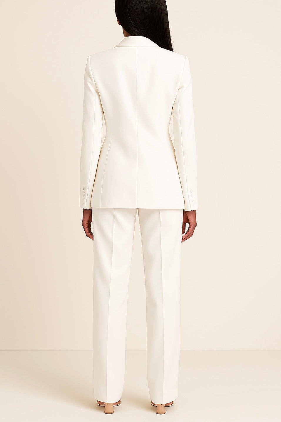 ZOE | SET DI ABITI FORMALI CHIC CON BLAZER LUNGO SU MISURA PER DONNE