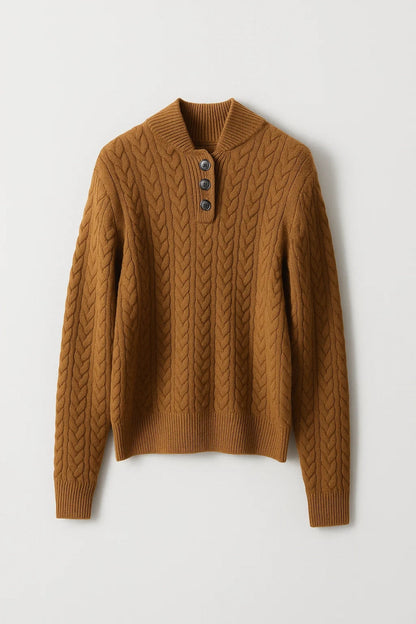 Ysella | Cardigan a Maglia Cable con Bottoni